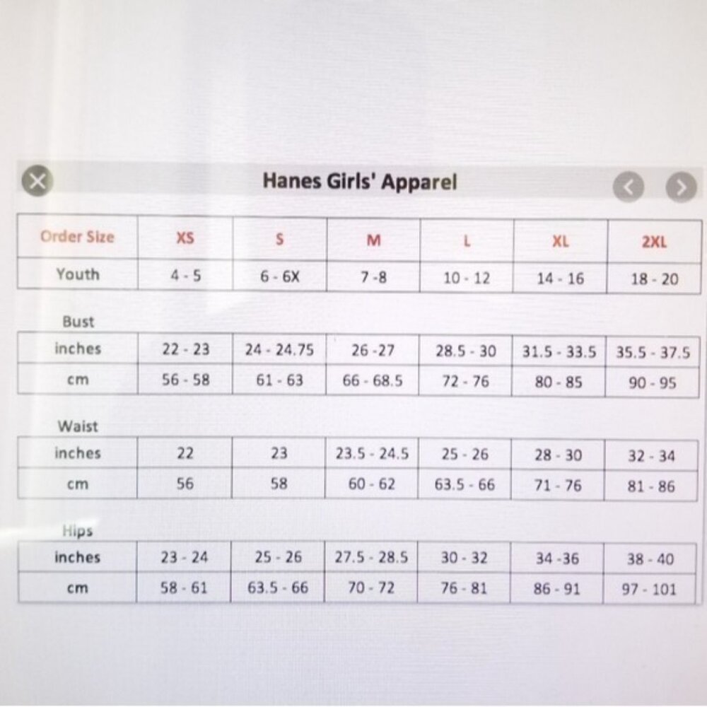 HANES Girl Shirred Graphic Long Sleeve - Picture 2 of 2